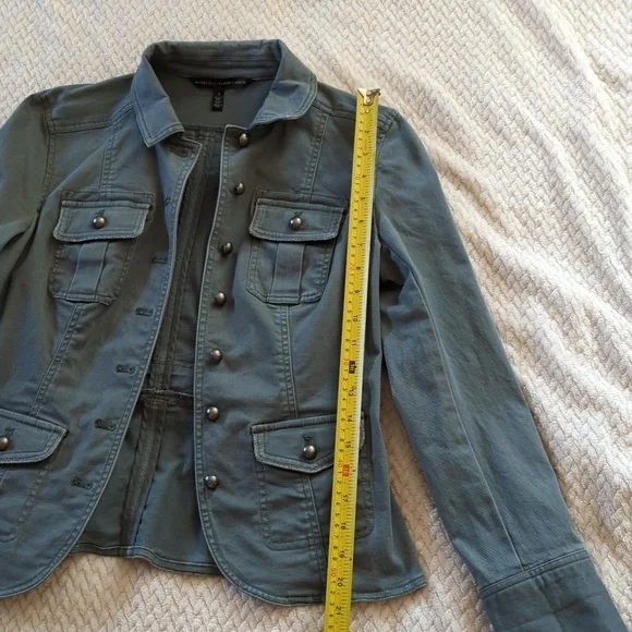 White House Black Market Military Style Jacket - Picture 2 of 6